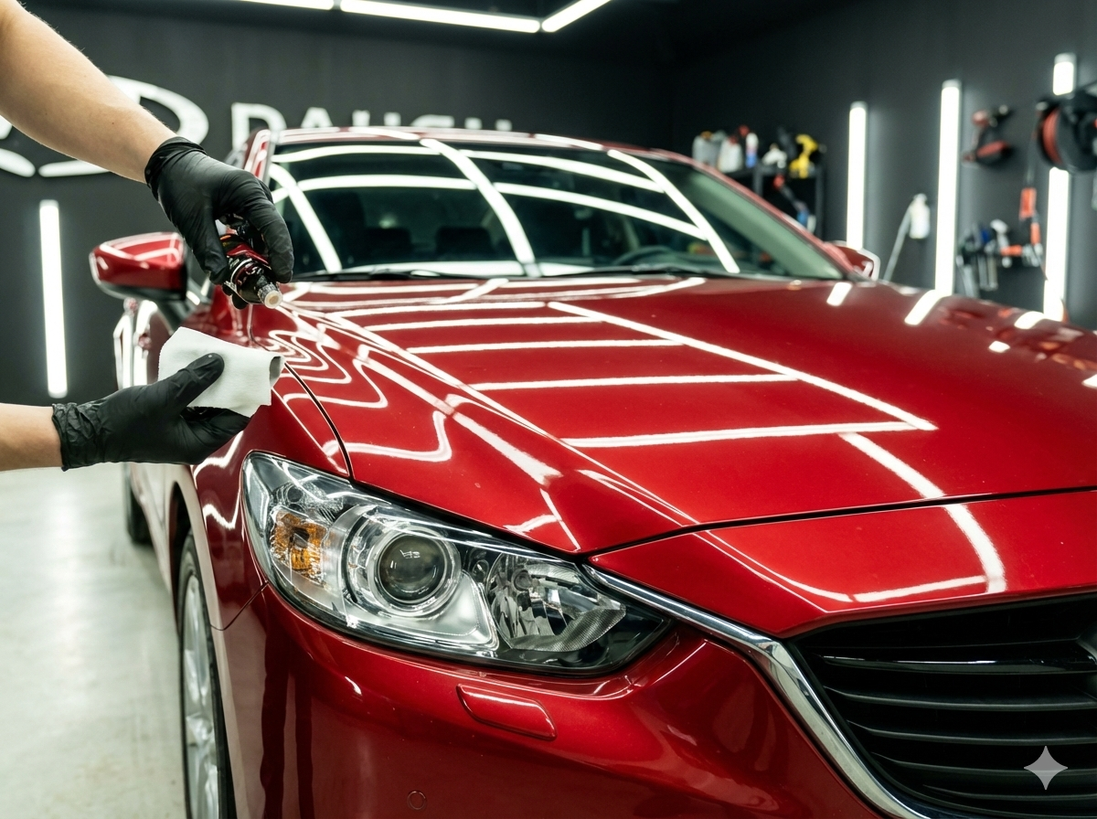 Professional ceramic coating service in The Woodlands TX by Woodlands Window Tint